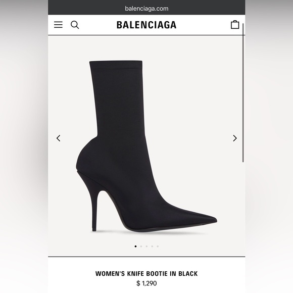 Balenciaga Knife Boots Black New - Picture 7 of 7